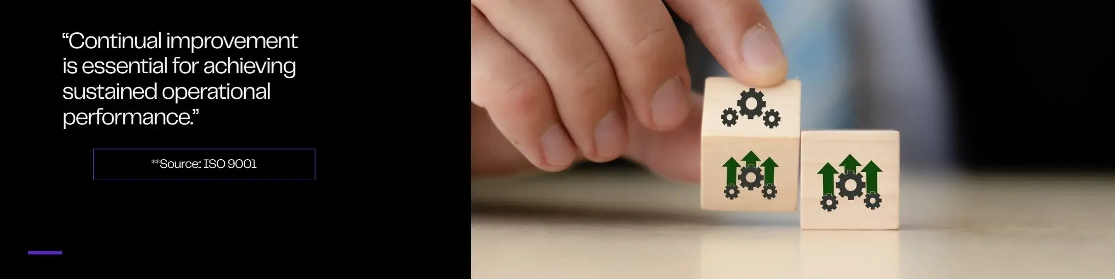 Visual representing continual improvement and sustained operational performance in operational excellence consulting.