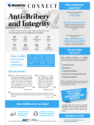 Anti-Bribery and Integrity - Wellkinetics E-Newsletters